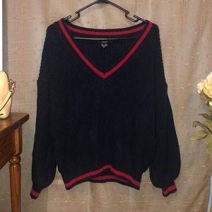 Preppy Bell Sleeve Sweater